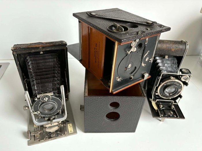 lot of Kodak + Zeiss + folding bulls eye nr 2 + cocarette +, Audio, Tv en Foto, Fotocamera's Analoog