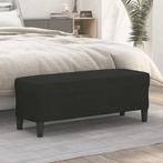 vidaXL Bankje 100x35x41 cm stof zwart, Huis en Inrichting, Verzenden, Nieuw, Stof, Minder dan 150 cm