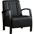 Leren fauteuil Glamour - Toledo Nero (zwart), Huis en Inrichting, Fauteuils, Nieuw, Ophalen of Verzenden, 50 tot 75 cm, Industrieel, Modern, Retro