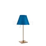 Luceplan Costanzina Tafellamp, messing/petrol blauw, Huis en Inrichting, Lampen | Tafellampen, Verzenden, Nieuw
