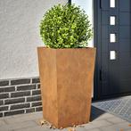 vidaXL Plantenbakken 2 st 45x45x75 cm weervast staal, Verzenden, Nieuw, Metaal