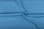 Linnen stof lichtblauw - Ongewassen linnen stof 10m op rol, Hobby en Vrije tijd, Stoffen en Lappen, 200 cm of meer, Nieuw, Blauw