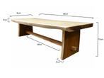 Boomstamtafel 300x90xH77,5 cm - bladdikte 10 cm, Ophalen of Verzenden, Nieuw