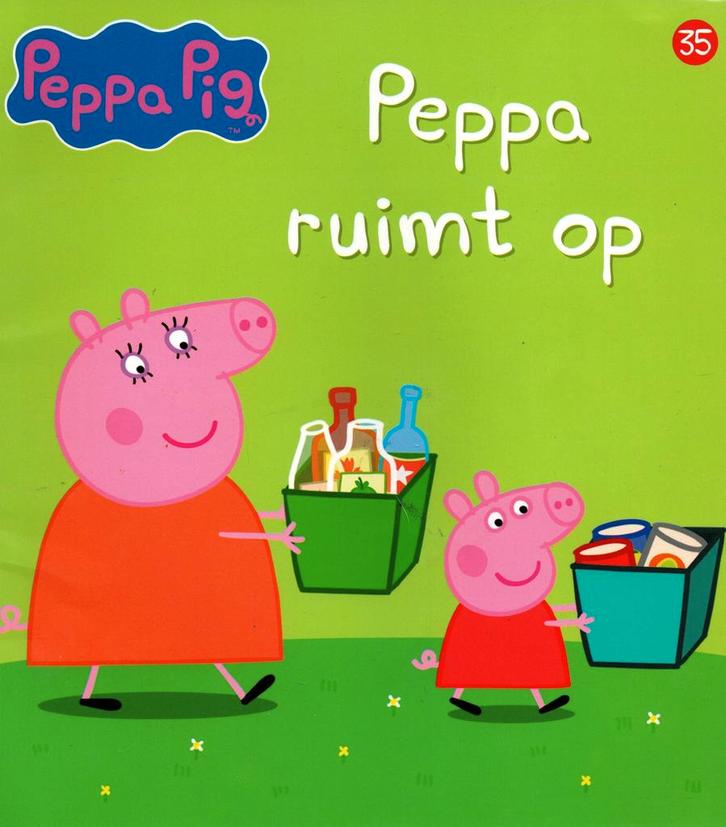 Boek Peppa Pig 35 - Peppa ruimt op, Boeken, Overige Boeken, Zo goed als nieuw, Verzenden