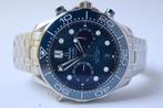 Horloge Omega Seamaster 300M Chrono 09/2023 Full set, Sieraden, Tassen en Uiterlijk, Horloges | Heren, Staal, Staal, Polshorloge