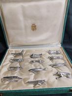 Messensteun (12) - geplateerd met zilver, Antiek en Kunst