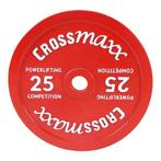 Crossmaxx® Calibrated plate - 25 kg - Rood - Bumperplate, Nieuw, Verzenden