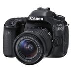 Canon EOS 80D DSLR - Tweedehands, Audio, Tv en Foto, Fotocamera's Digitaal, Spiegelreflex, Canon, Gebruikt, Verzenden