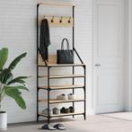 vidaXL Kledingrek met schoenenrek 70x34x184 cm sonoma, Verzenden, Nieuw