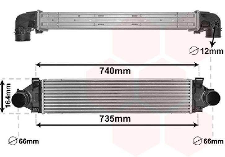 INTERCOOLER VOOR VOLVO S60/V60 2010-2013 31312729, Auto-onderdelen, Airco en Verwarming, Nieuw, Ophalen of Verzenden