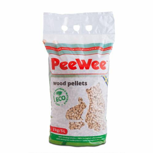 PeeWee Houtkorrels 3 kg, Dieren en Toebehoren, Katten-accessoires, Nieuw, Verzenden