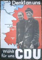 Franz Weiss - Siering - Political Poster 2 x CDU Propaganda, Antiek en Kunst