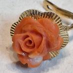 Oorbellen Metaal, koraal Koraal - Coral hangers, 18K goud, Sieraden, Tassen en Uiterlijk, Oorbellen, Nieuw