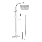 Opbouw Regendoucheset Lacus Linosa 101x45 cm Verchroomd, Ophalen of Verzenden, Nieuw, Chroom, Kraan