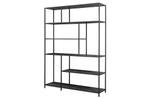 Moderne boekenkast SLIM LINE 185x135cm grafiet metalen frame, Huis en Inrichting, Ophalen of Verzenden, Nieuw
