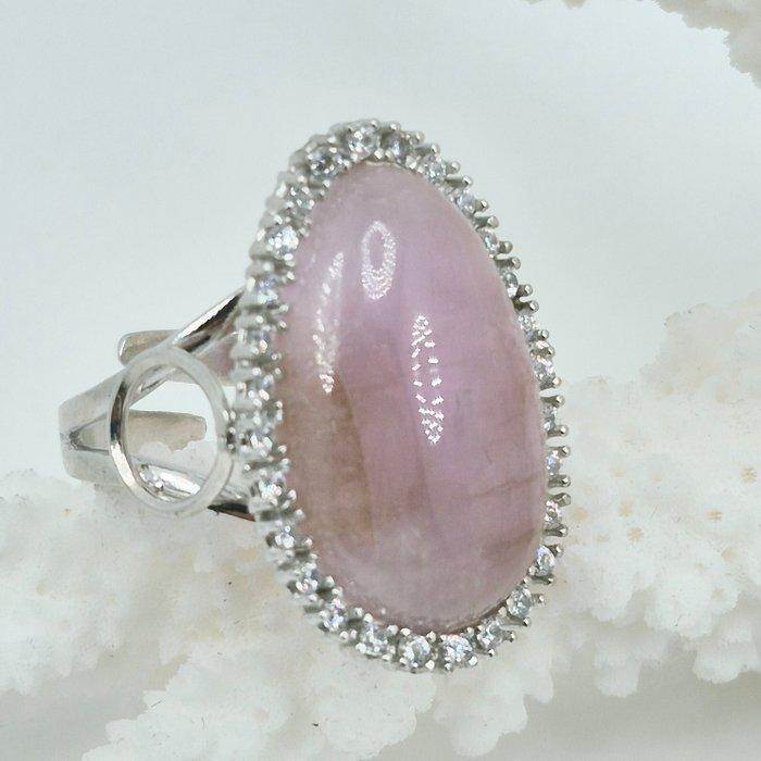 Zilver - Ring - Kunzite natuurlijk, Antiek en Kunst, Curiosa en Brocante