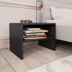 vidaXL Nachtkastje 40x30x30 cm bewerkt hout zwart, Minder dan 45 cm, Verzenden, Nieuw, Minder dan 55 cm
