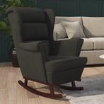 Schommelstoel Zwart Fluweel - Tweedekansje - Comfort & St..., Huis en Inrichting, Ophalen of Verzenden, Nieuw, Zwart, Trendy design