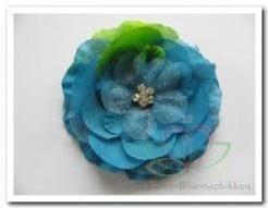 Corsage bloem peony met clip blauwgroen voor bruiloft en, Hobby en Vrije tijd, Knutselen, Nieuw, Ophalen of Verzenden