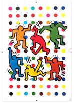 DEATH NYC  - Haring X Hirst ? zeefdruk met lijst, Verzenden