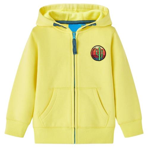 vidaXL Kindervest met capuchon en rits 140 lichtgeel, Kinderen en Baby's, Kinderkleding | Overige, Nieuw, Verzenden