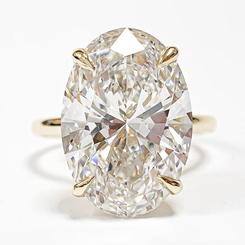 Verlovingsring - 14 karaat Geel goud - 3.07ct. tw. Diamant, Sieraden, Tassen en Uiterlijk, Antieke sieraden