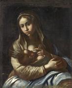 Simone Cantarini (1612 – 1648), Circle of - Madonna col, Antiek en Kunst, Kunst | Schilderijen | Klassiek