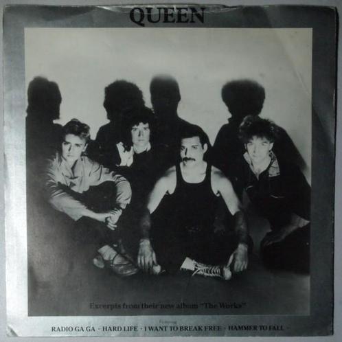 Queen - Excerpts From Their New Album The Works - Single, Cd's en Dvd's, Vinyl Singles, Single, Gebruikt, 7 inch, Pop