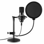 Vonyx CMTS300 USB Studio microfoon met tafelstandaard - Zwar, Muziek en Instrumenten, Microfoons, Verzenden, Nieuw