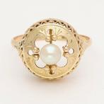 Ring - 14 karaat Geel goud Parel, Sieraden, Tassen en Uiterlijk, Ringen, Nieuw