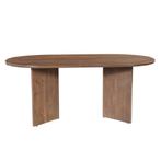 Mangohouten Eettafel Eilis 180x100 cm Walnoot, Verzenden, Nieuw, Industriële meubels, Overige vormen