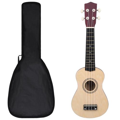 vidaXL Ukuleleset met tas voor kinderen sopraan 21, Muziek en Instrumenten, Overige Muziek en Instrumenten, Nieuw, Verzenden