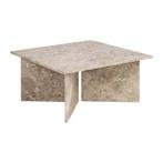 *WOONWINKEL* Marmeren Salontafel Vierkant Latte, Huis en Inrichting, Tafels | Salontafels, Verzenden, Nieuw