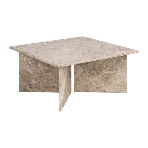 *WOONWINKEL* Marmeren Salontafel Vierkant Latte, Huis en Inrichting, Tafels | Salontafels, Nieuw, Verzenden