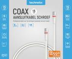 Technetix RLA++30  modem F-connector coaxkabel 1,5m - Ziggo, Ophalen of Verzenden, Nieuw, Tv-kabel