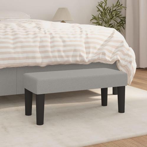 vidaXL Bankje 70x30x30 cm stof lichtgrijs, Huis en Inrichting, Banken | Bankstellen, Nieuw, Minder dan 150 cm, Stof, Verzenden