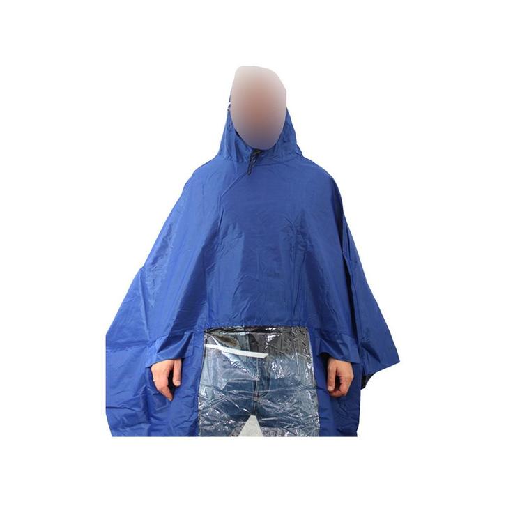 Hooodie Poncho Deluxe , Koplampproof one-size-fits-all Blauw, Fietsen en Brommers, Fietsaccessoires | Fietskleding, Nieuw, Verzenden