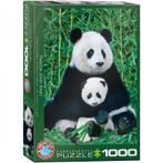 Panda & Baby Puzzel (1000 stukjes) | Eurographics - Puzzels, Hobby en Vrije tijd, Denksport en Puzzels, Nieuw, Verzenden