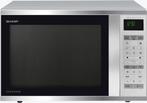 Sharp R971SWT combi-magnetron - vrijstaand - rvs, Witgoed en Apparatuur, Magnetrons, Combimagnetron, Verzenden, Nieuw, Draaiplateau