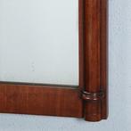 Smalle biedermeier mahoniehouten schouwspiegel ca 1820 met z, Ophalen of Verzenden