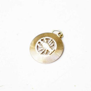 Gouden sterrenbeeld hanger Kreeft van het merk Fabiola 585 beschikbaar voor biedingen