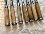 Set of 7 w/blade cover, Japanese Vintage  NOMI Chisel -