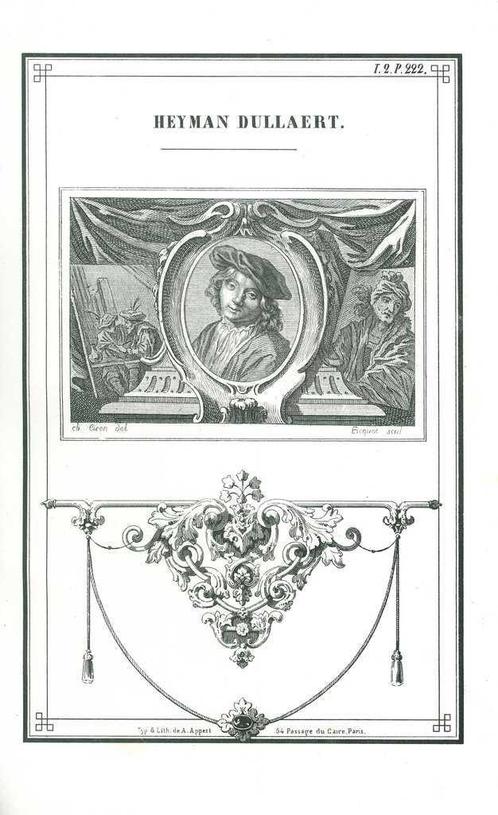 Portrait of Heyman Dullaert, Antiek en Kunst, Kunst | Etsen en Gravures