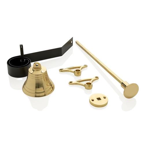 Klassieke trekbel messing gelakt, Doe-het-zelf en Verbouw, Hang- en Sluitwerk, Overige typen, Nieuw, Koper of Messing, Ophalen of Verzenden