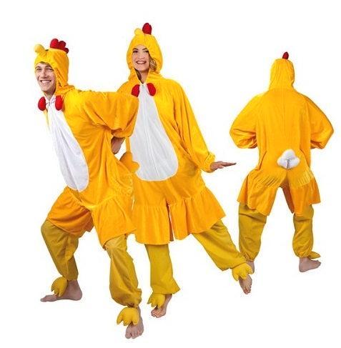 Kippenpak pluche - M/L, Kleding | Heren, Carnavalskleding en Feestkleding, Verzenden