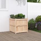 vidaXL Plantenbak 60x60x60 cm massief grenenhout, Verzenden, Nieuw, 60 tot 100 cm, 60 cm of meer