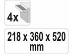 YATO YT-08874 - Gereedschapskist - 4 lades met centrale, Huis en Inrichting, Verzenden, Nieuw