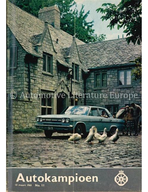 1965 AUTOKAMPIOEN MAGAZINE 11 NEDERLANDS, Boeken, Auto's | Folders en Tijdschriften