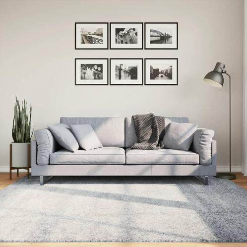 vidaXL Vloerkleed PAMPLONA shaggy hoogpolig modern 200x200, Huis en Inrichting, Stoffering | Tapijten en Kleden, Blauw, Nieuw
