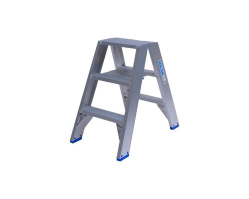 SOLIDE | Dubbele trap | 2x3 treden, Doe-het-zelf en Verbouw, Ladders en Trappen, Trap, Nieuw, Opvouwbaar of Inschuifbaar, 2 tot 4 meter